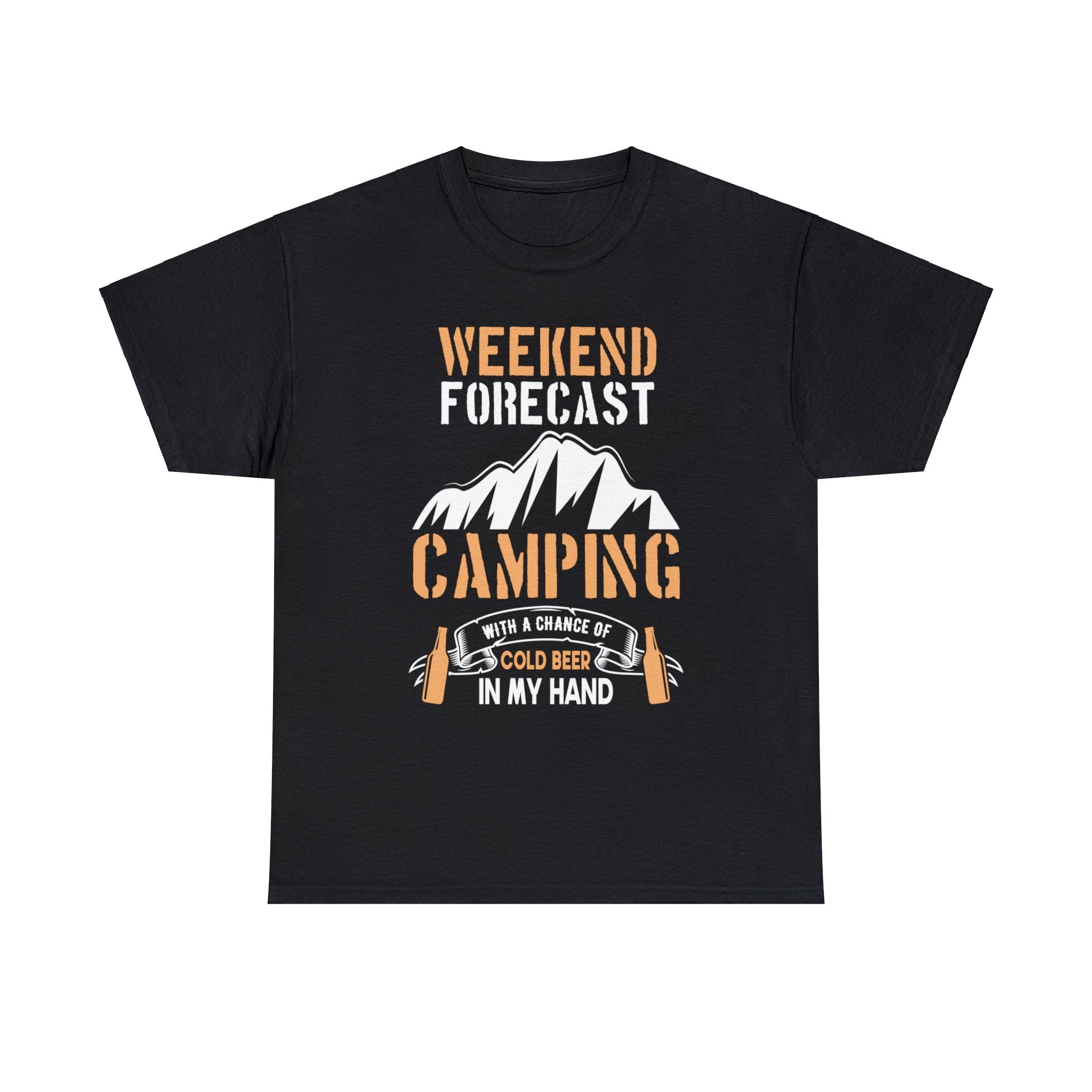 Weekend Forecast: Camping With A Chance of Cold Beer T-Shirt